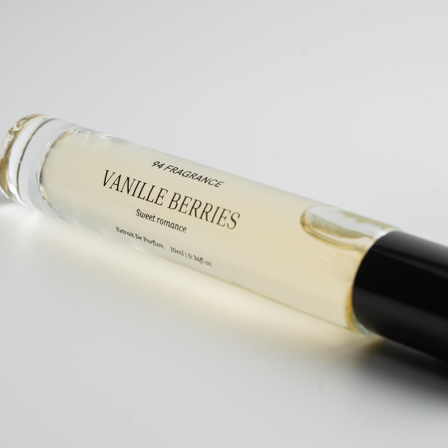 Close up shot of a perfume called Vanille Berries by 94 Fragrance.