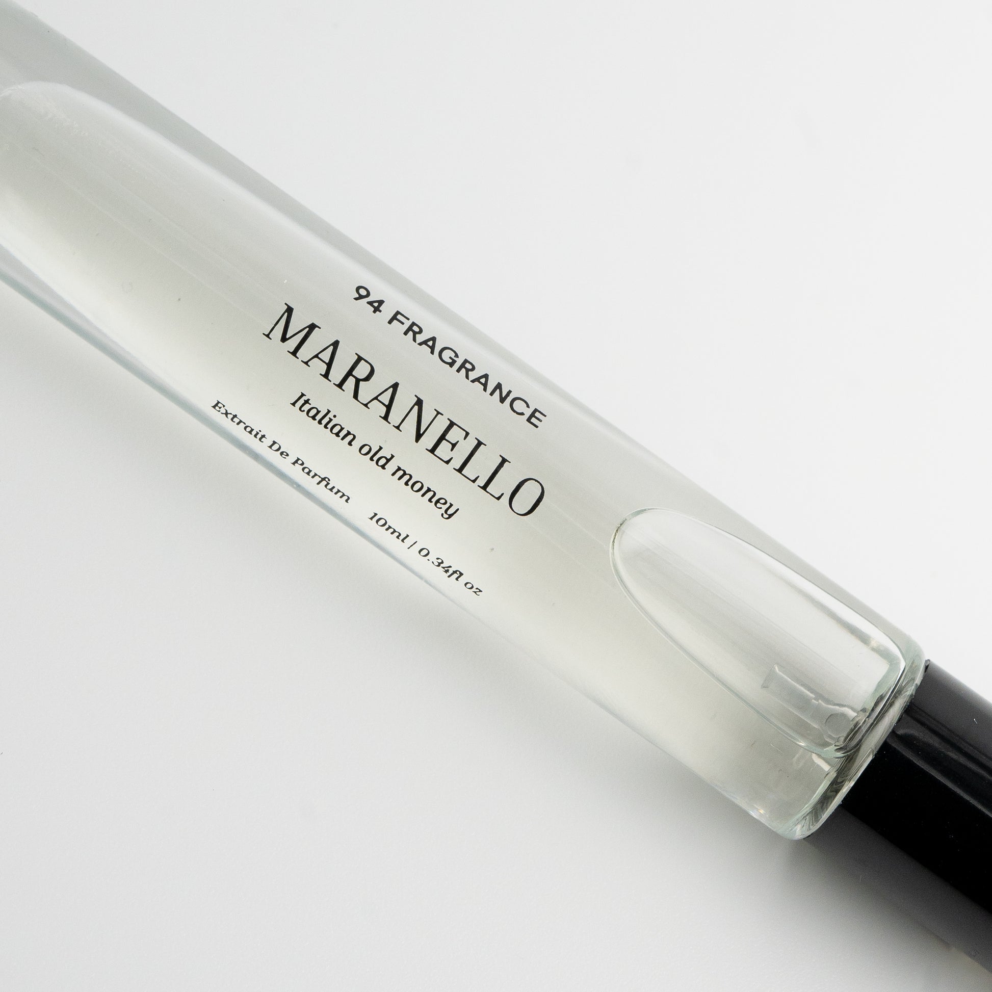 Close up shot of a perfume called Maranello by 94 Fragrance.